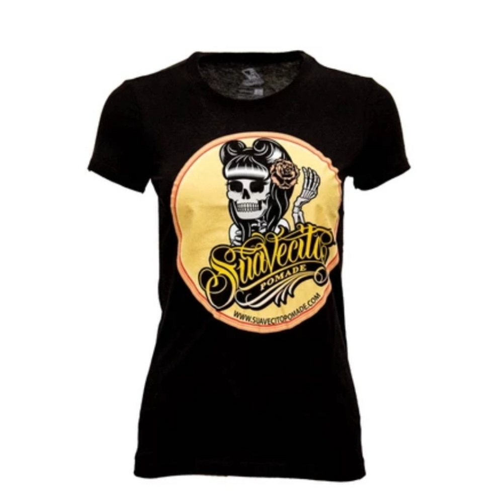 Suavecita pinup scull tshirt